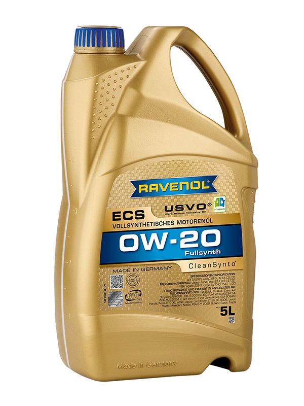 RAVENOL 0W-20 ECS Full Synthetic 5L