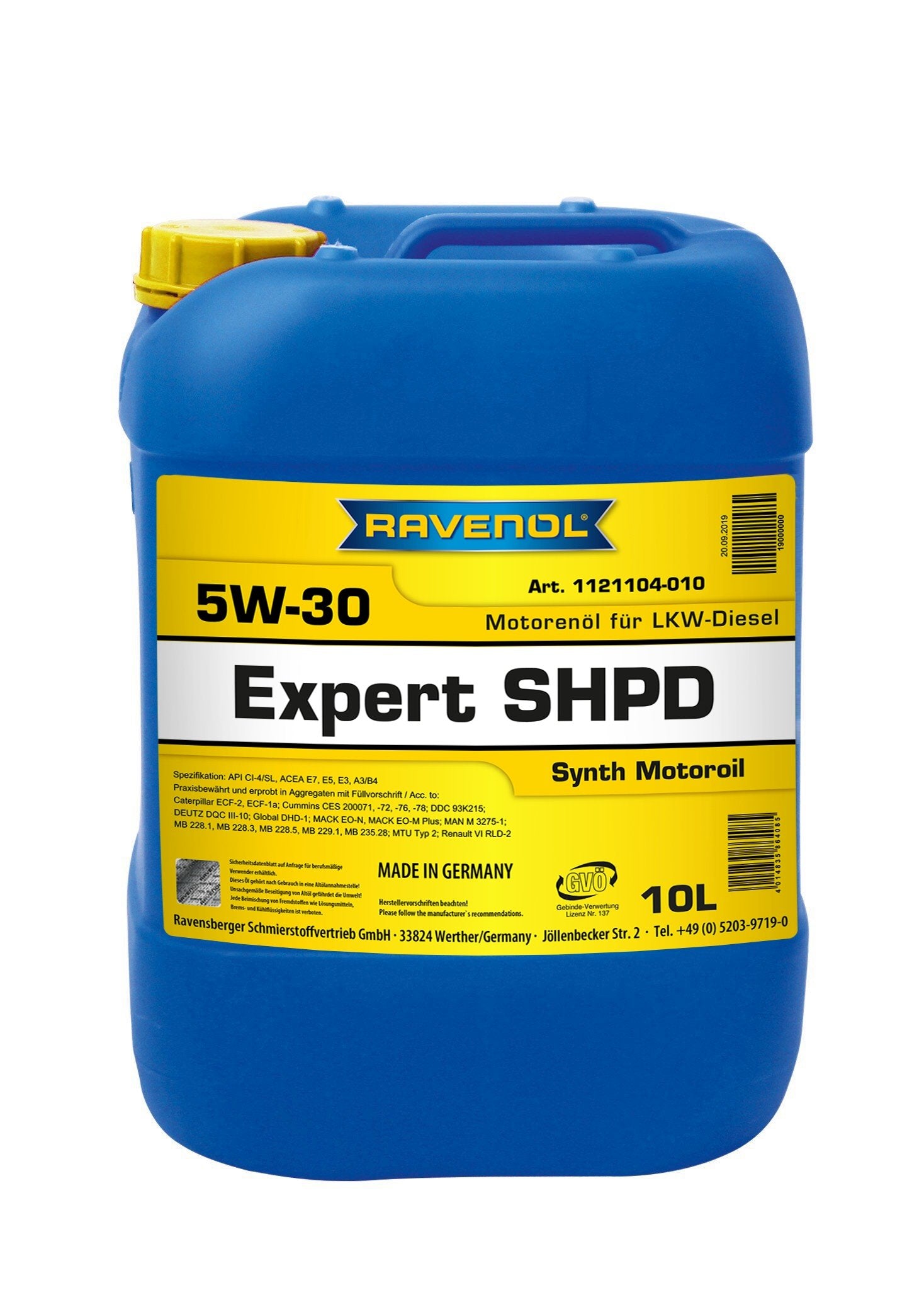 RAVENOL 5W-30 EXPERT SHPD DIESEL 10L