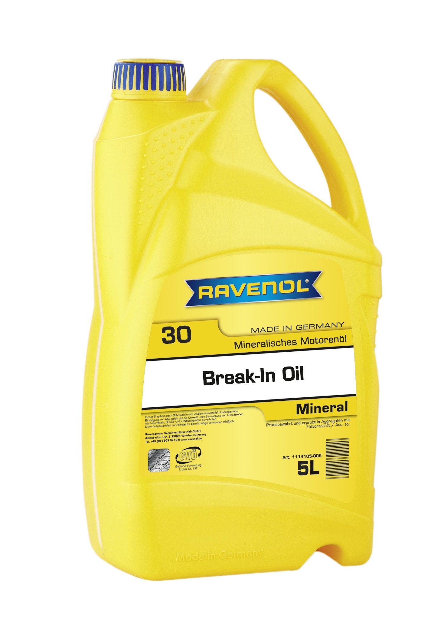 RAVENOL SAE 30 Break In Oil 5L